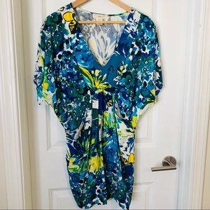 Solemos tropical floral mini dress